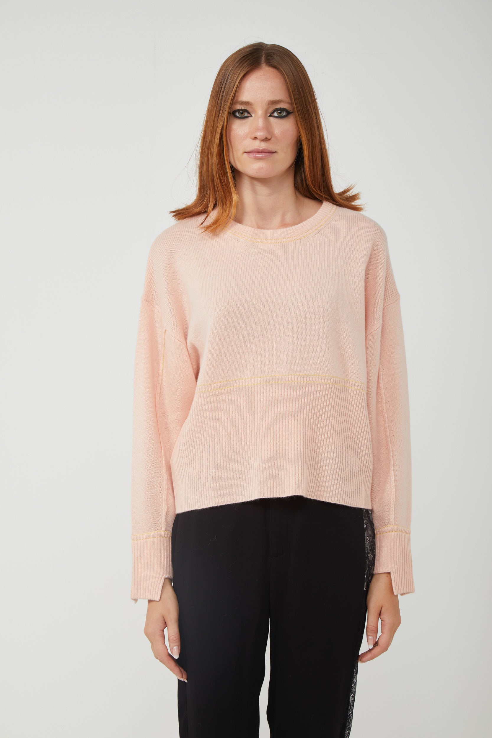 PINKO Maglione in Cashmere Rosa