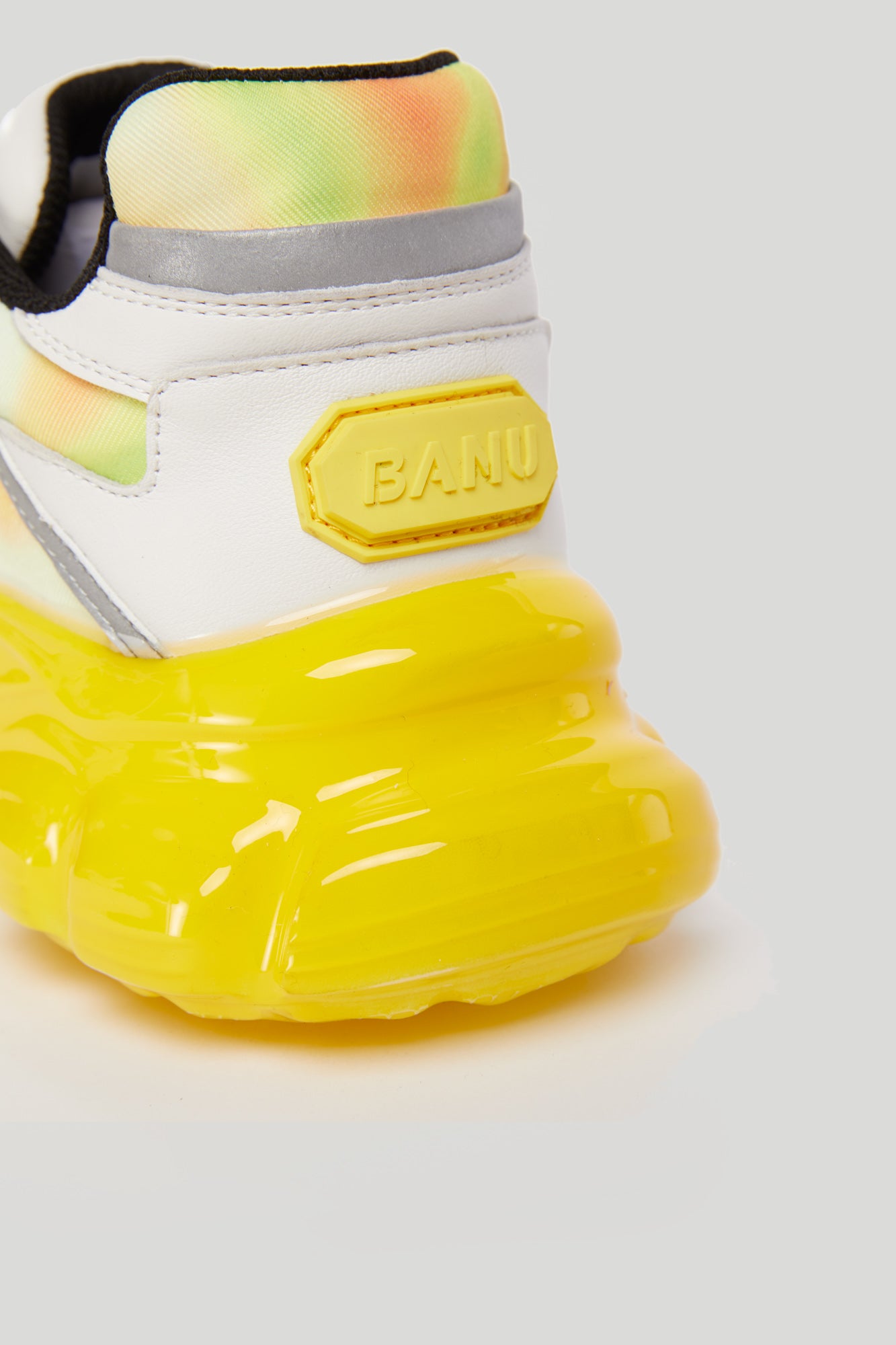 BANU Sneaker Stampa 3D Bianco e Giallo