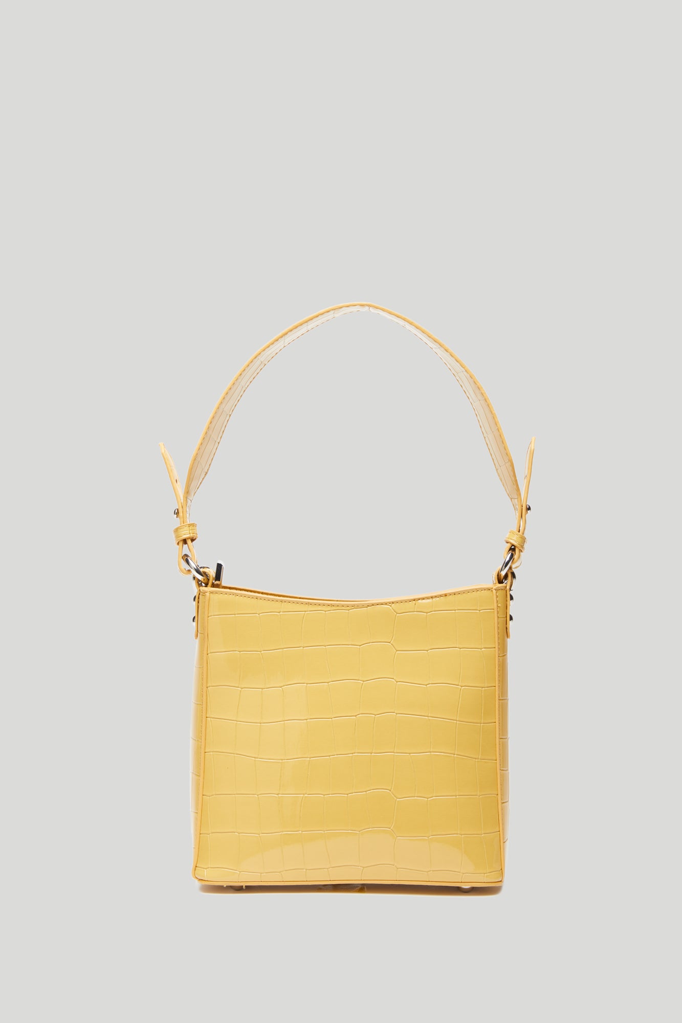 HVISK Borsa Amble Croco Small Gialla
