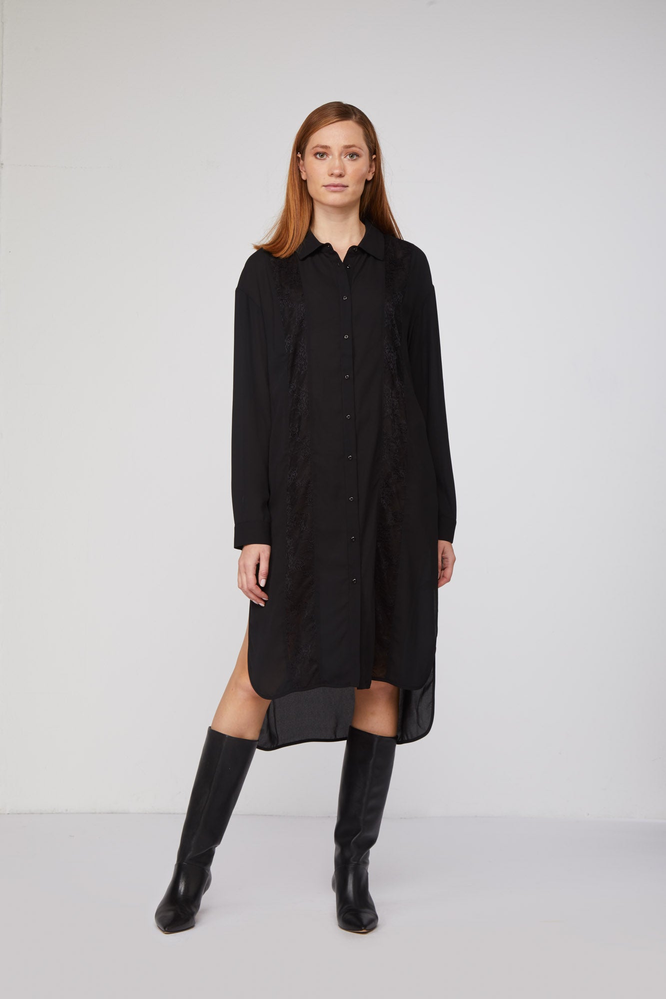 TWINSET Abito Chemisier Nero
