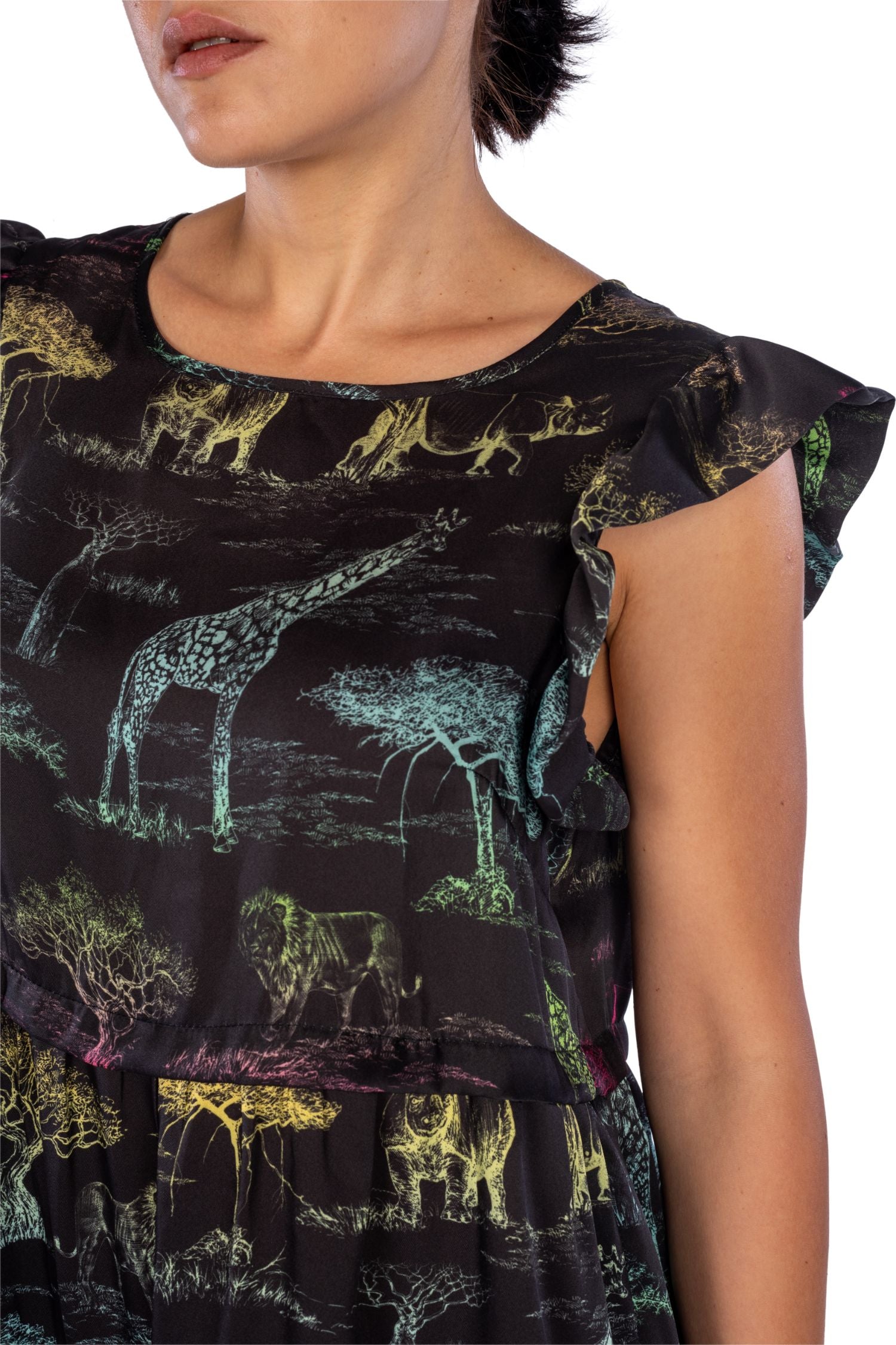 5PROGRESS Black Savana Dress