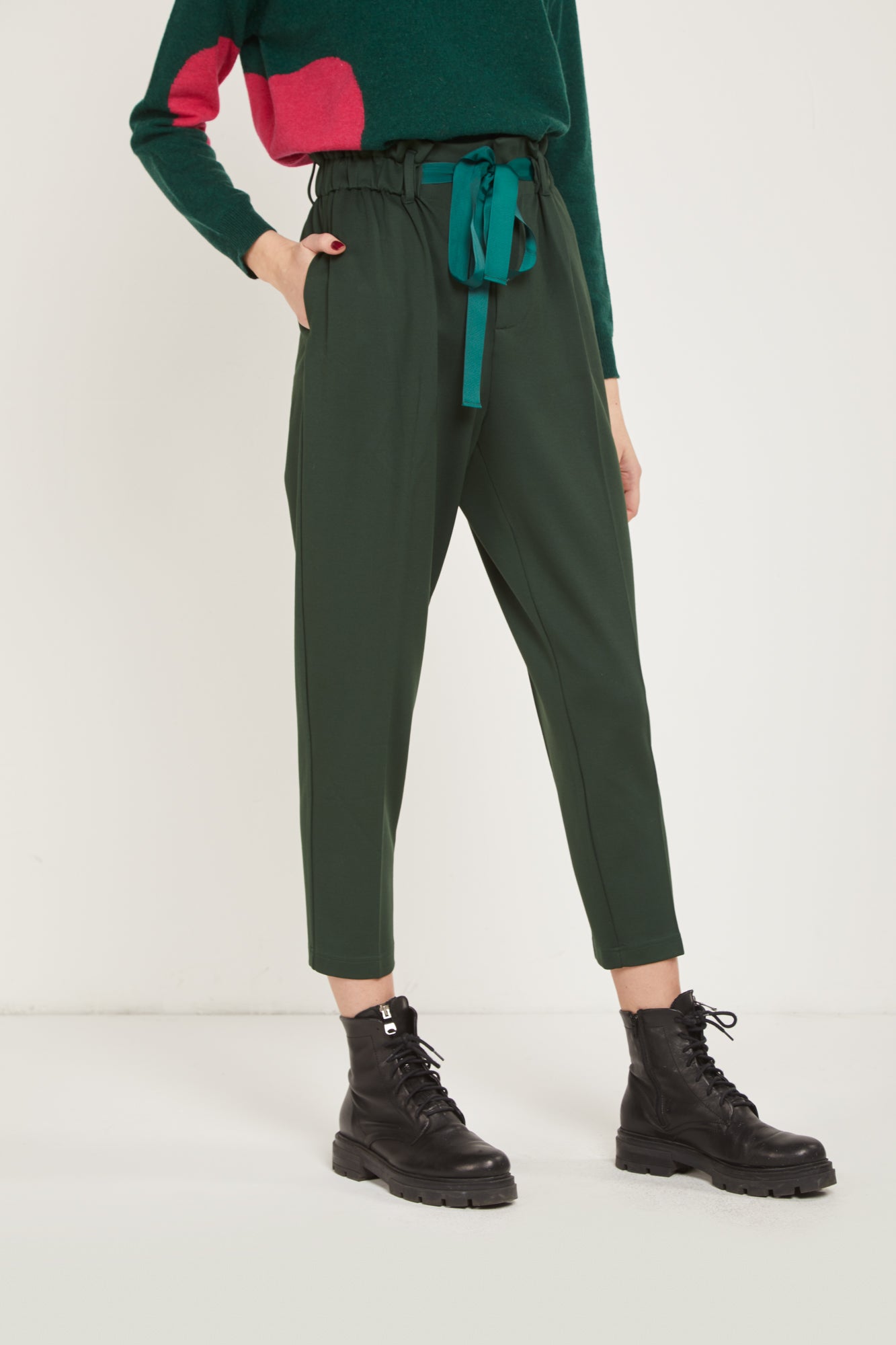 PRINCESSE LODO Pants Baggy Verde