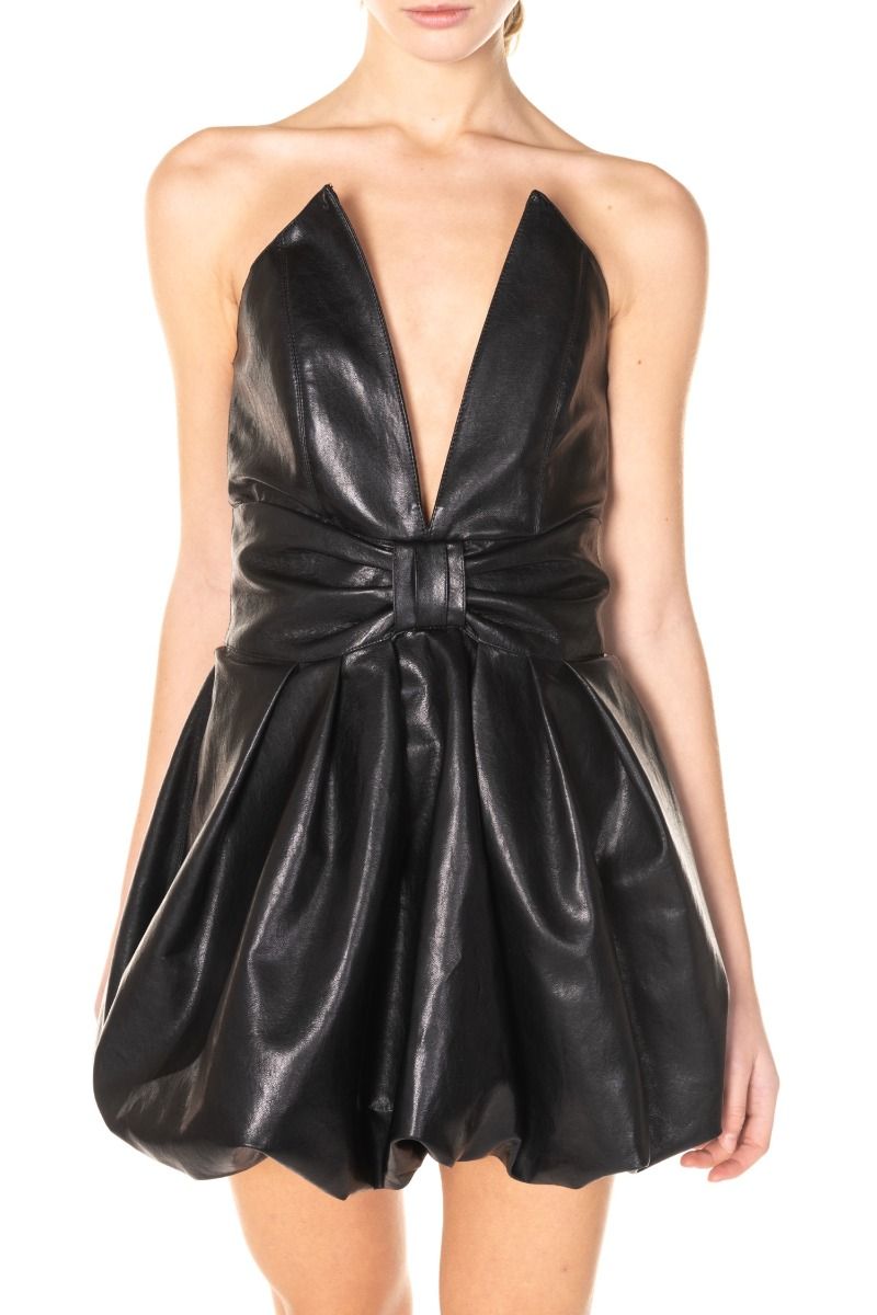 Nineminutes faux leather dress