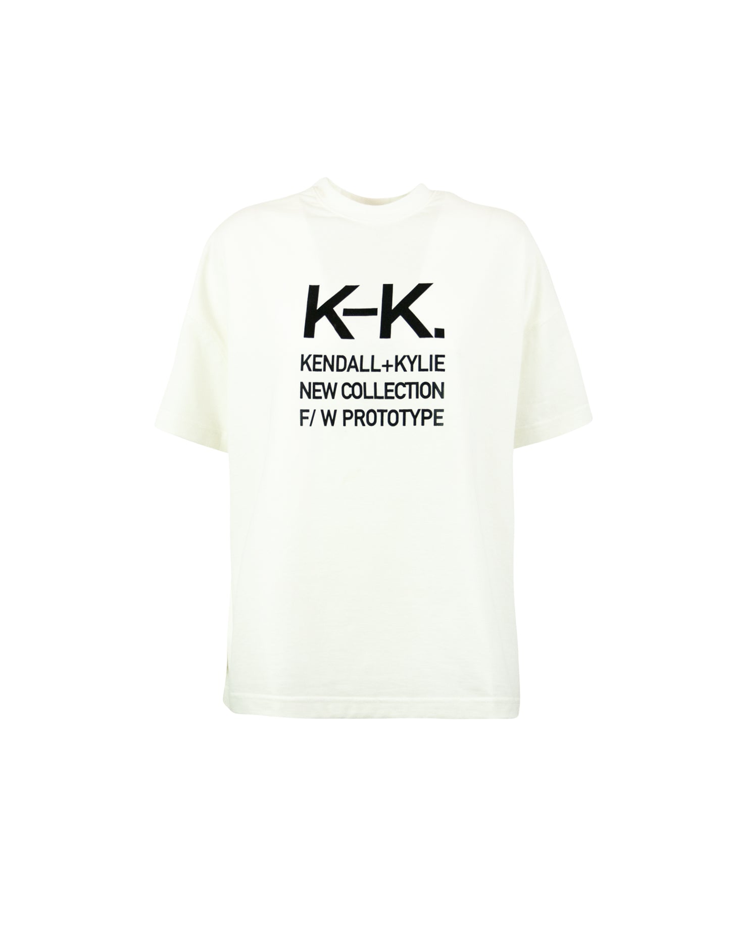 KENDALL AND KYLIE T-shirt Bianca con Scritta