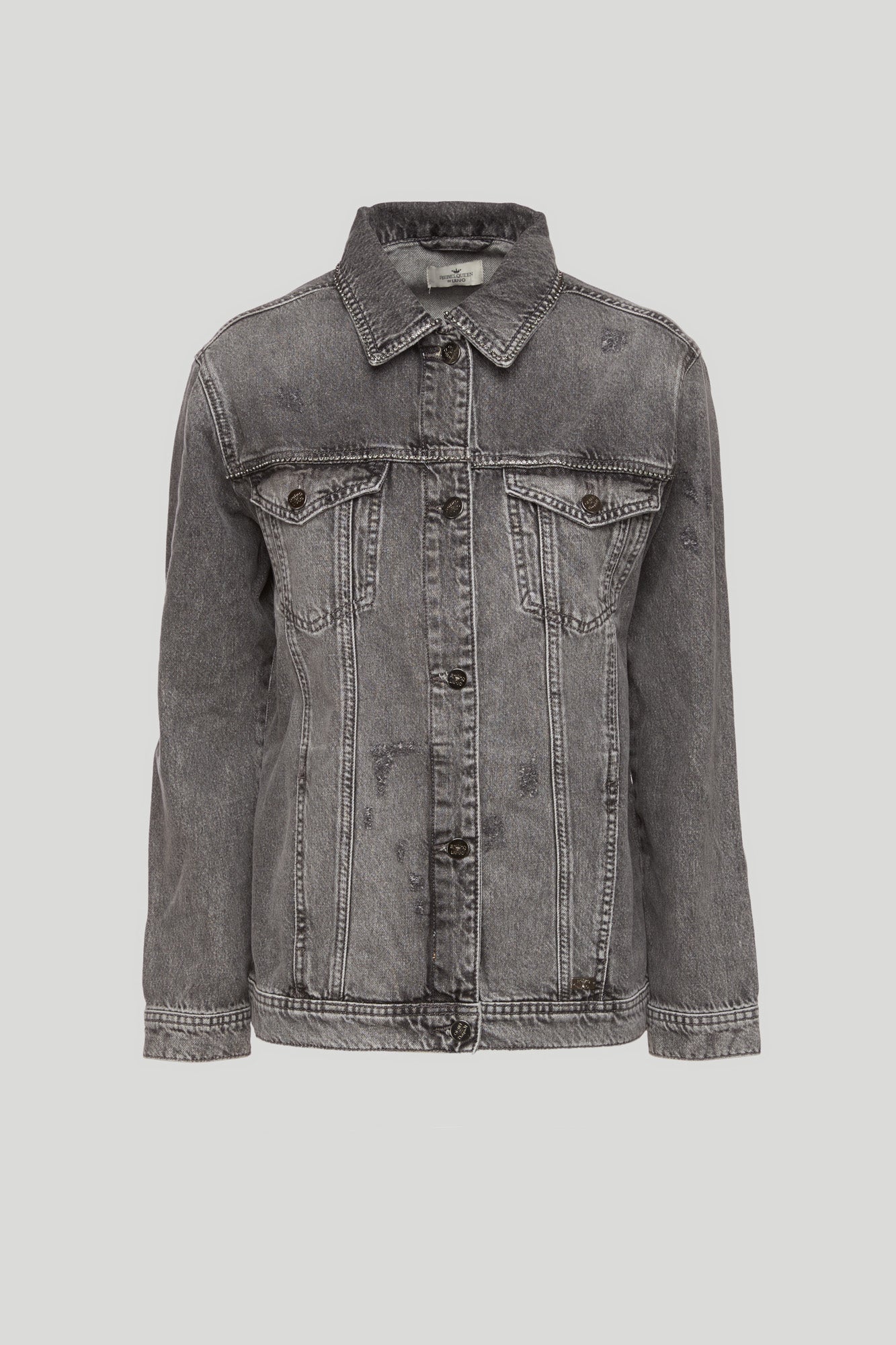 LIU-JO Gray Denim Jacket