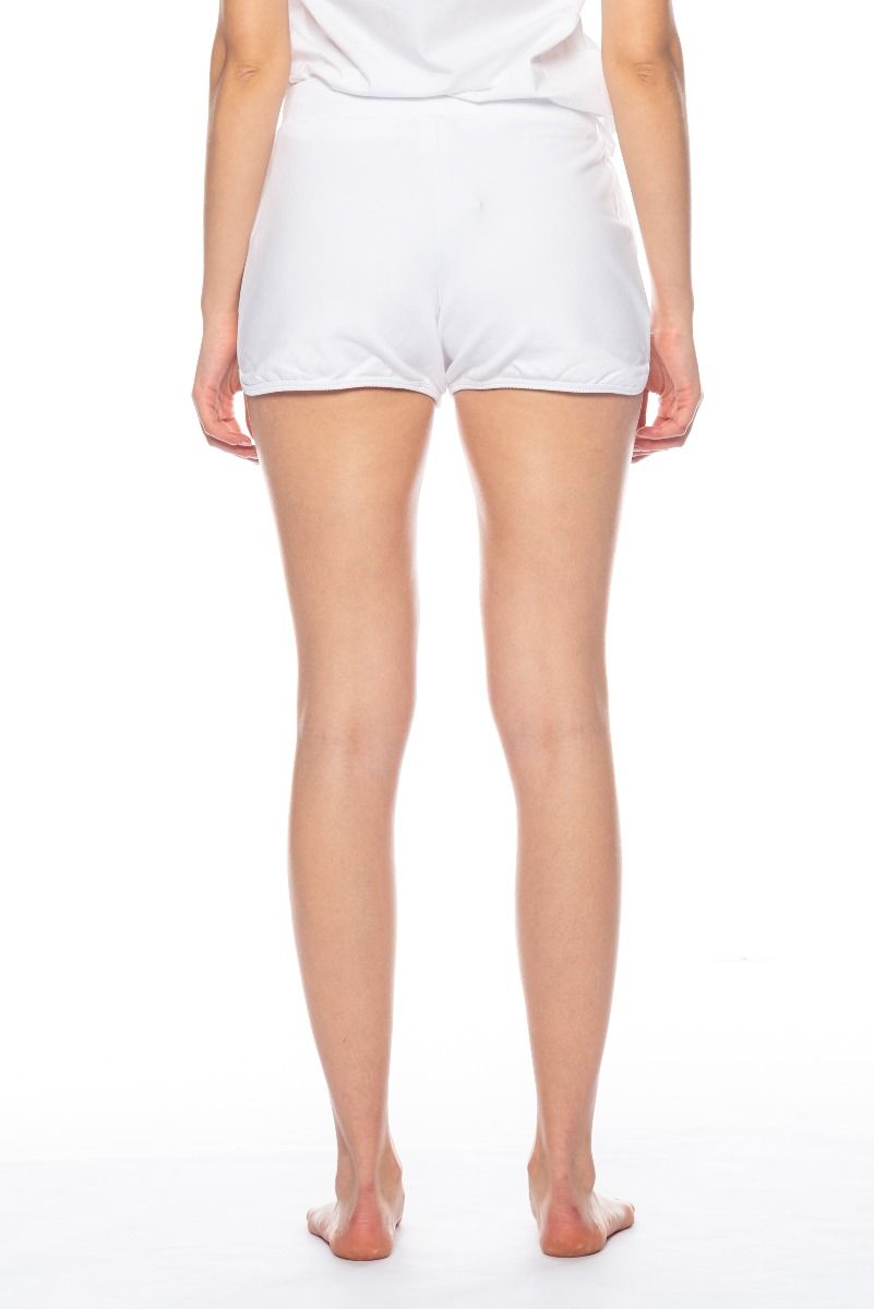 MOSCHINO White Shorts with Moschino Swim Logo