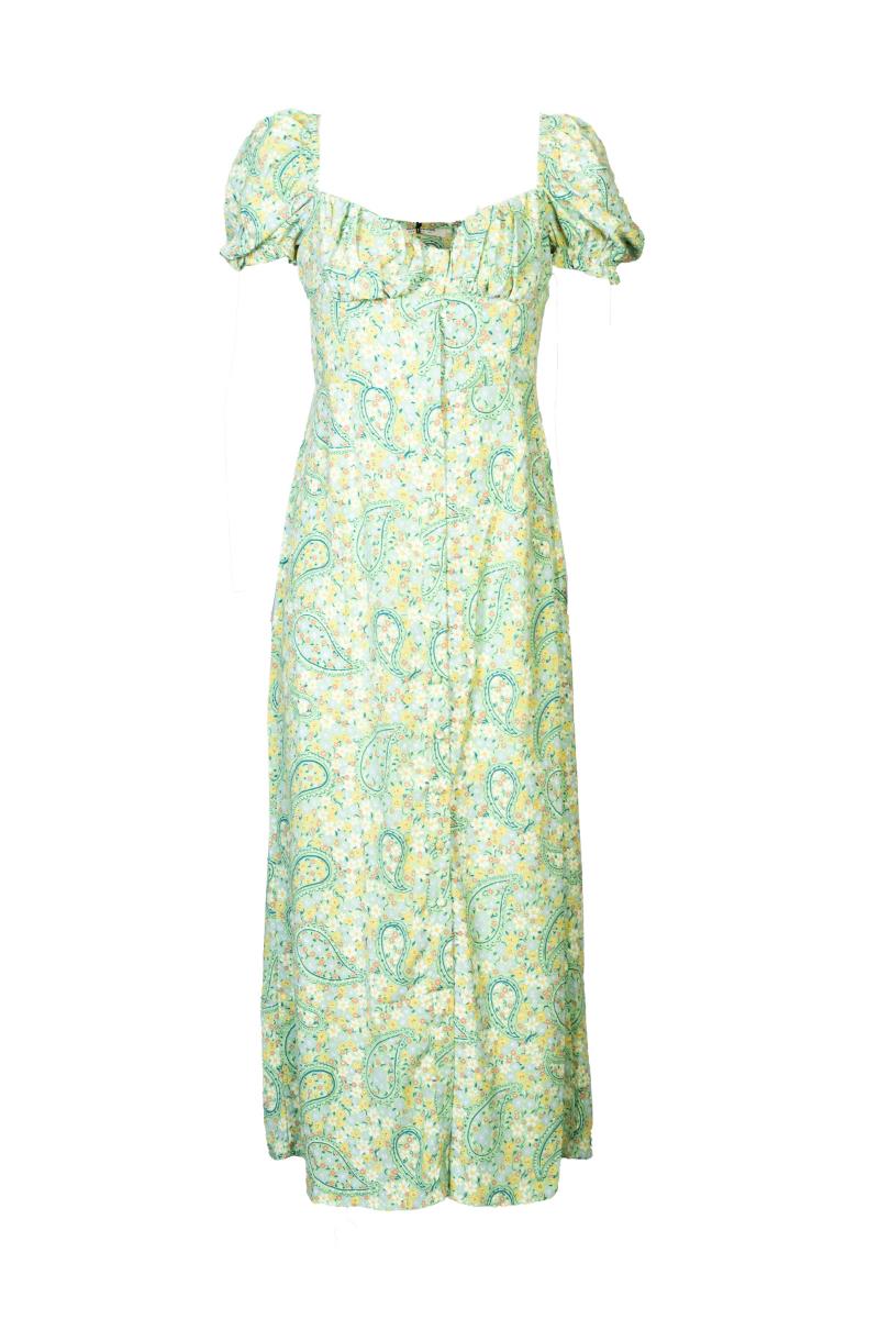 GLAMOROUS Abito Lungo Paisley Verde