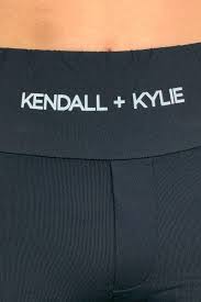 KENDALL AND KYLIE Leggings Neri con Logo