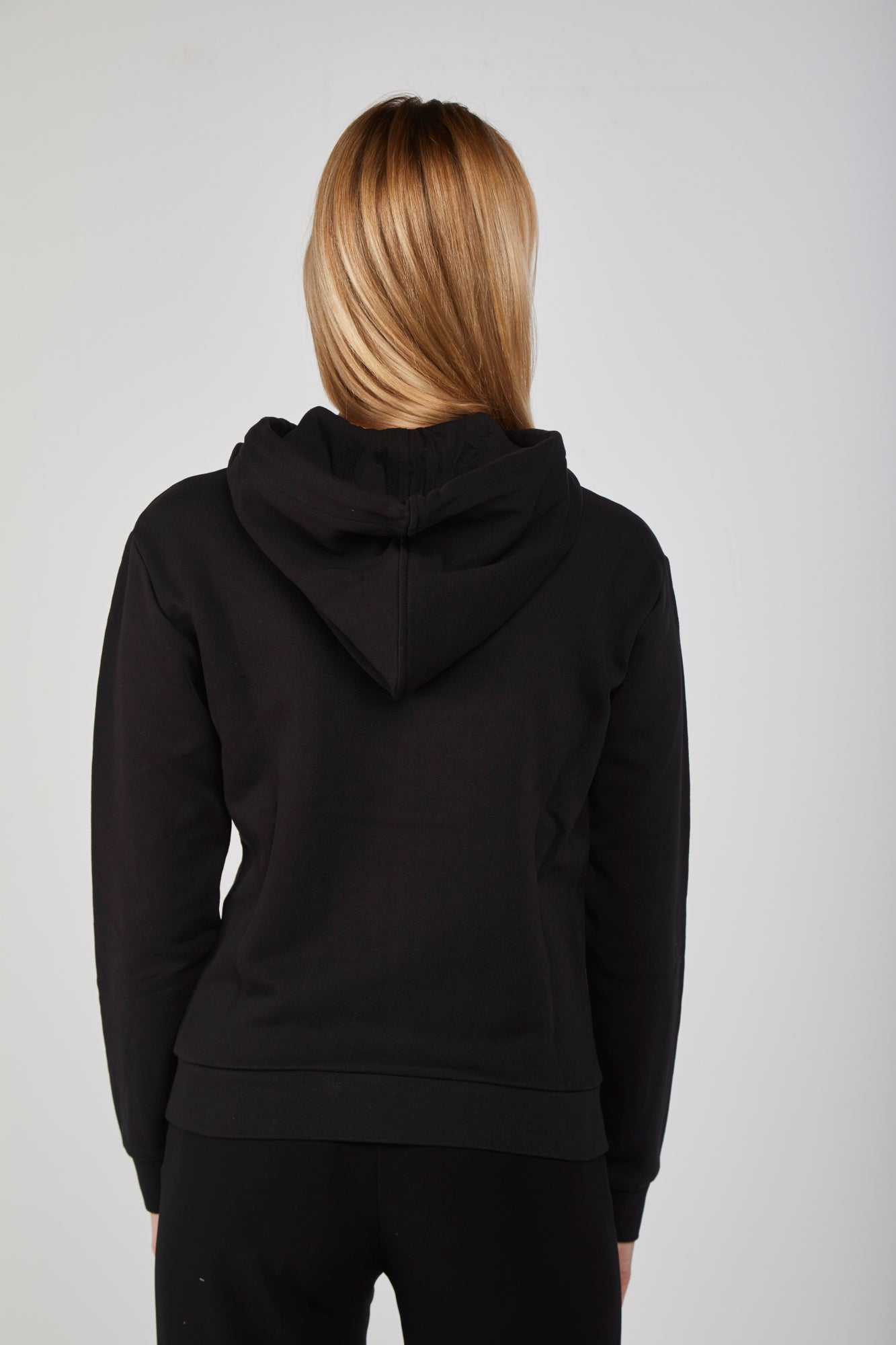 EMPORIO ARMANI Black Hooded Sweatshirt
