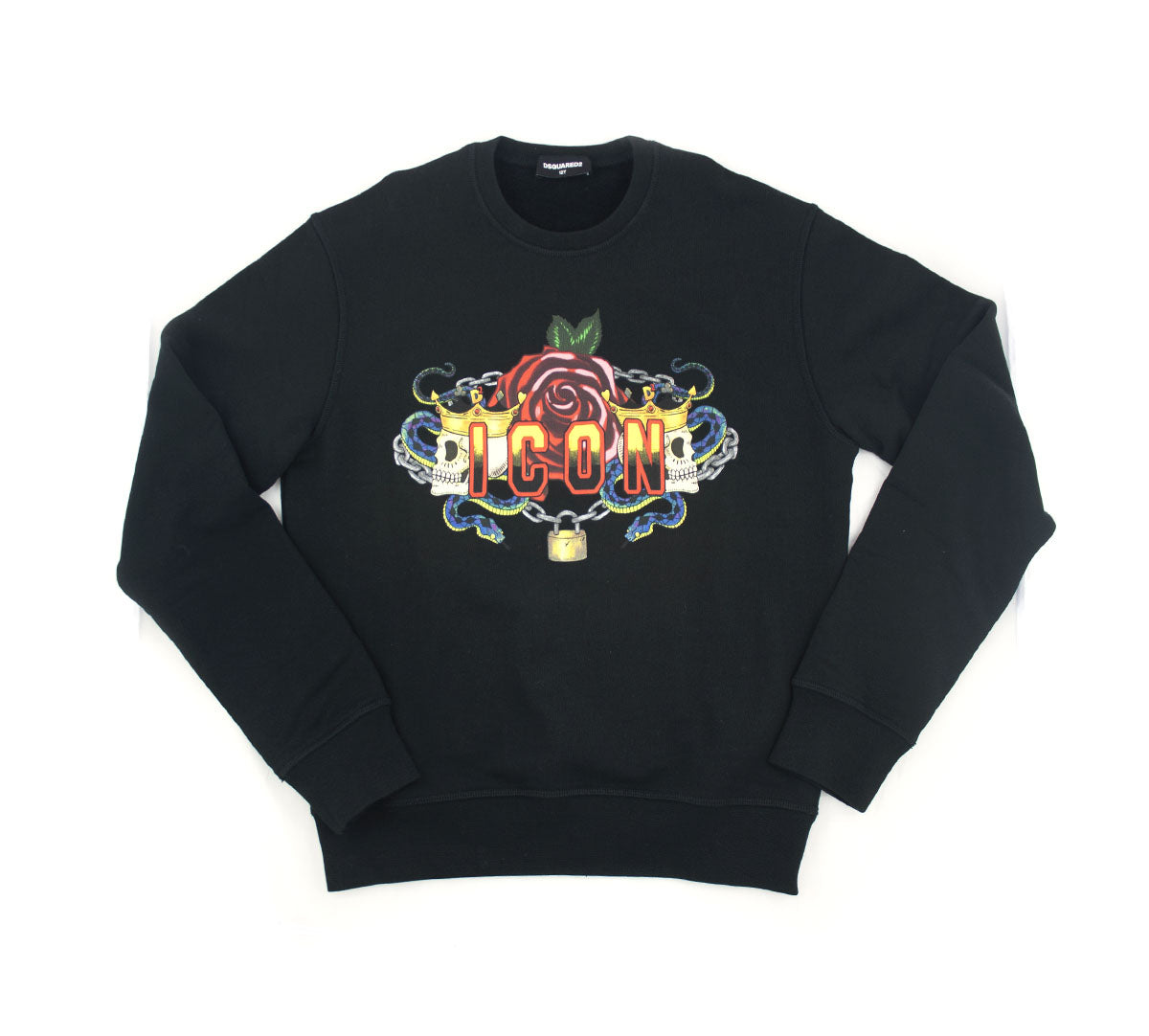 DSQUARED2 Felpa Icon Nera Bambino