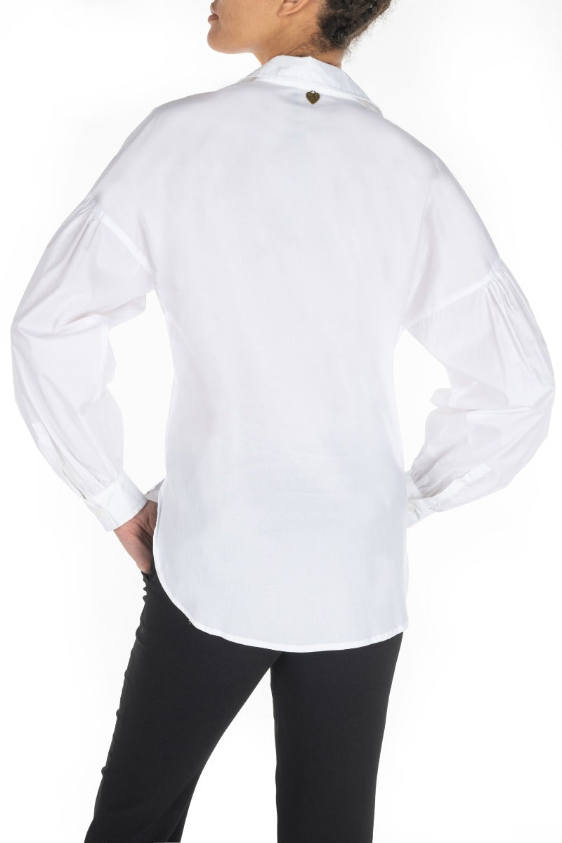 TWINSET Camicia Bianco Ottico con Intreccio