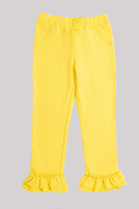 Jeggings with Rouches Gaudì Kids Yellow