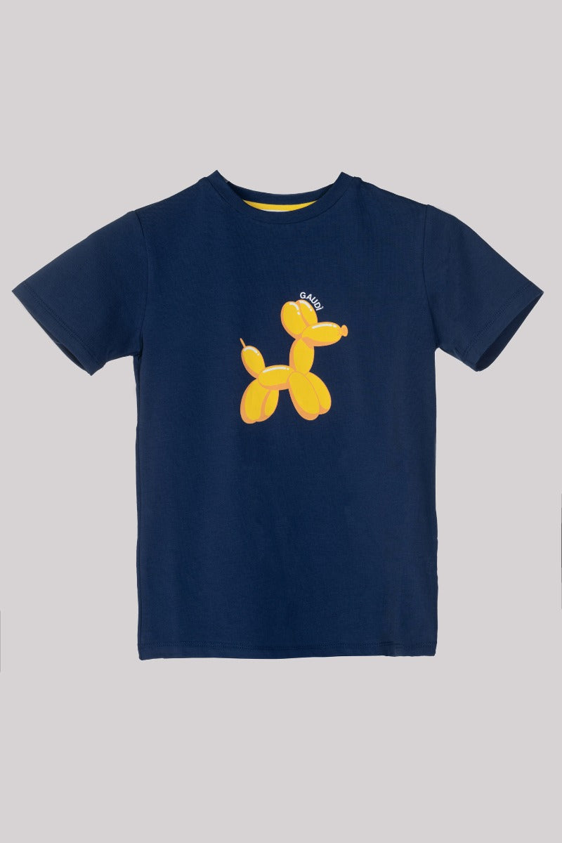 Gaudì Kids Blue Dog Print T-Shirt