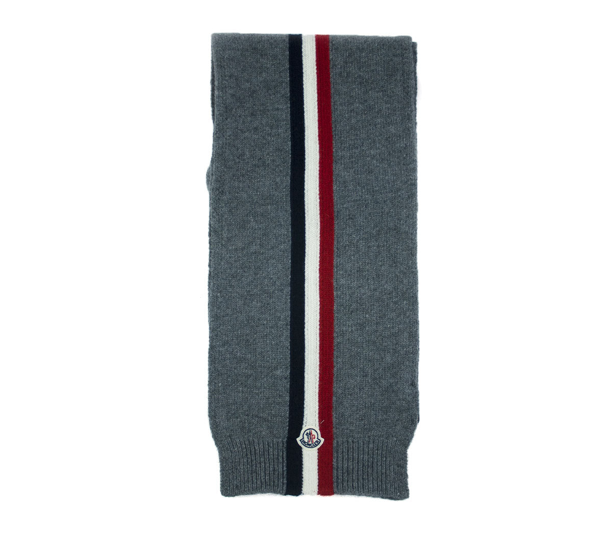 Sciarpa in lana grigia Moncler Boy