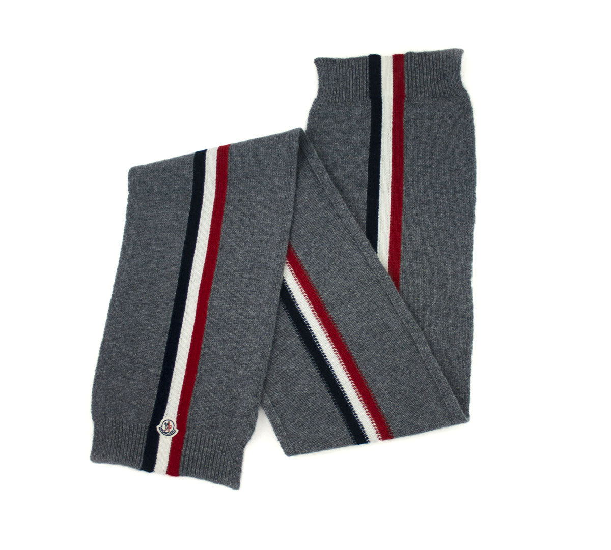 Sciarpa in lana grigia Moncler Boy