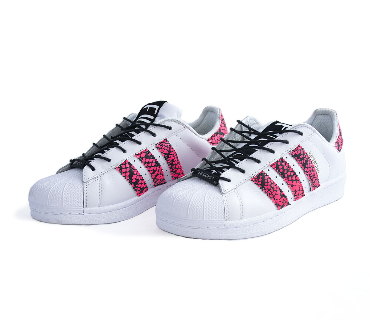 SEDDY'S Adidas Superstar Fuck Love Pink Pyton Customized