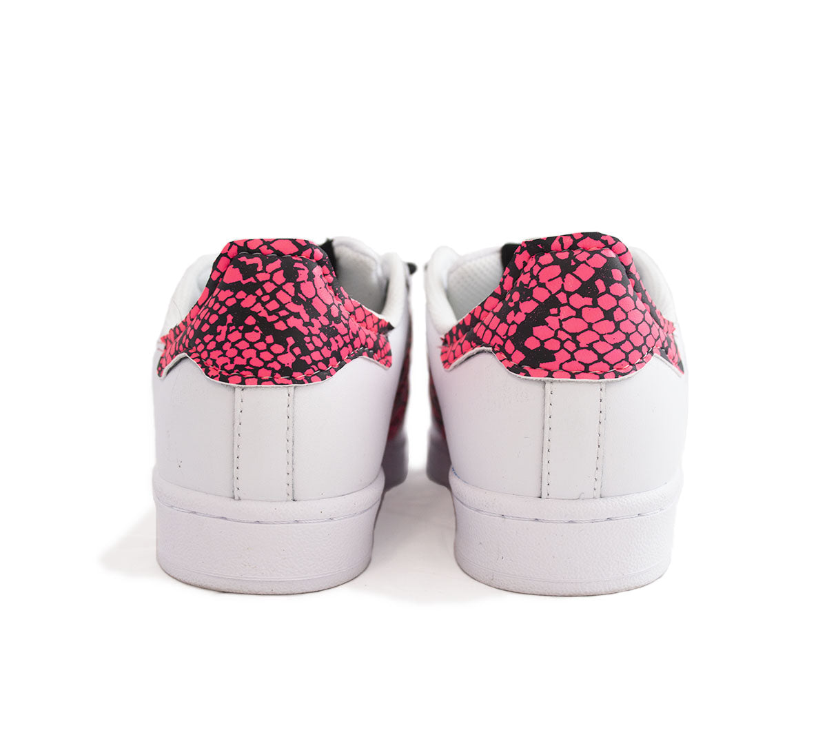 SEDDY'S Adidas Superstar "Fuck Love" Pink Pyton Customized