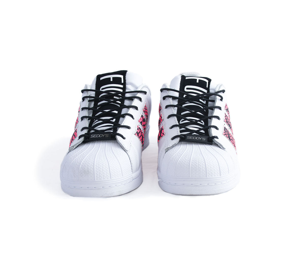 SEDDY'S Adidas Superstar Fuck Love Pink Pyton Customized