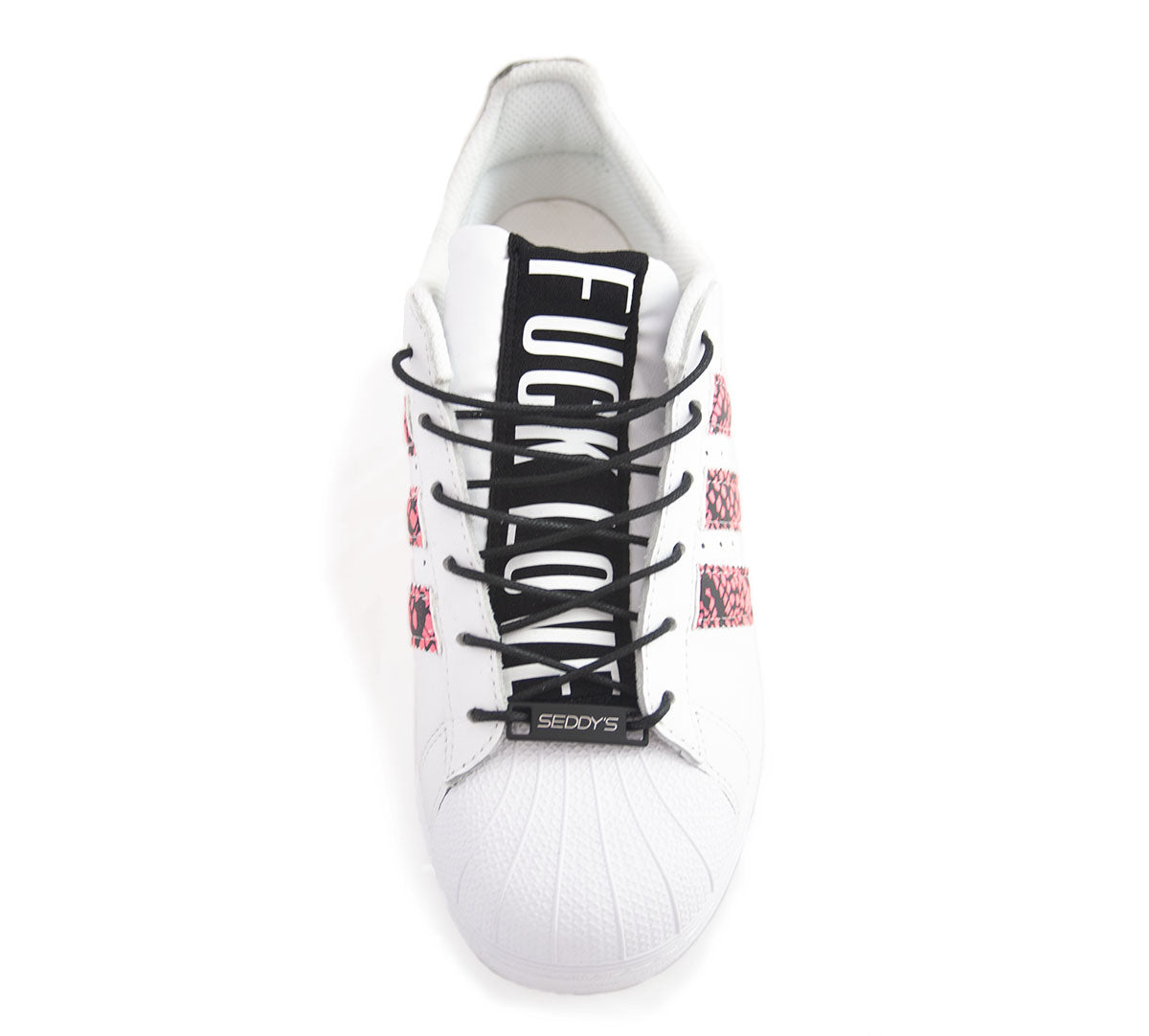 SEDDY'S Adidas Superstar Fuck Love Pink Pyton Customized