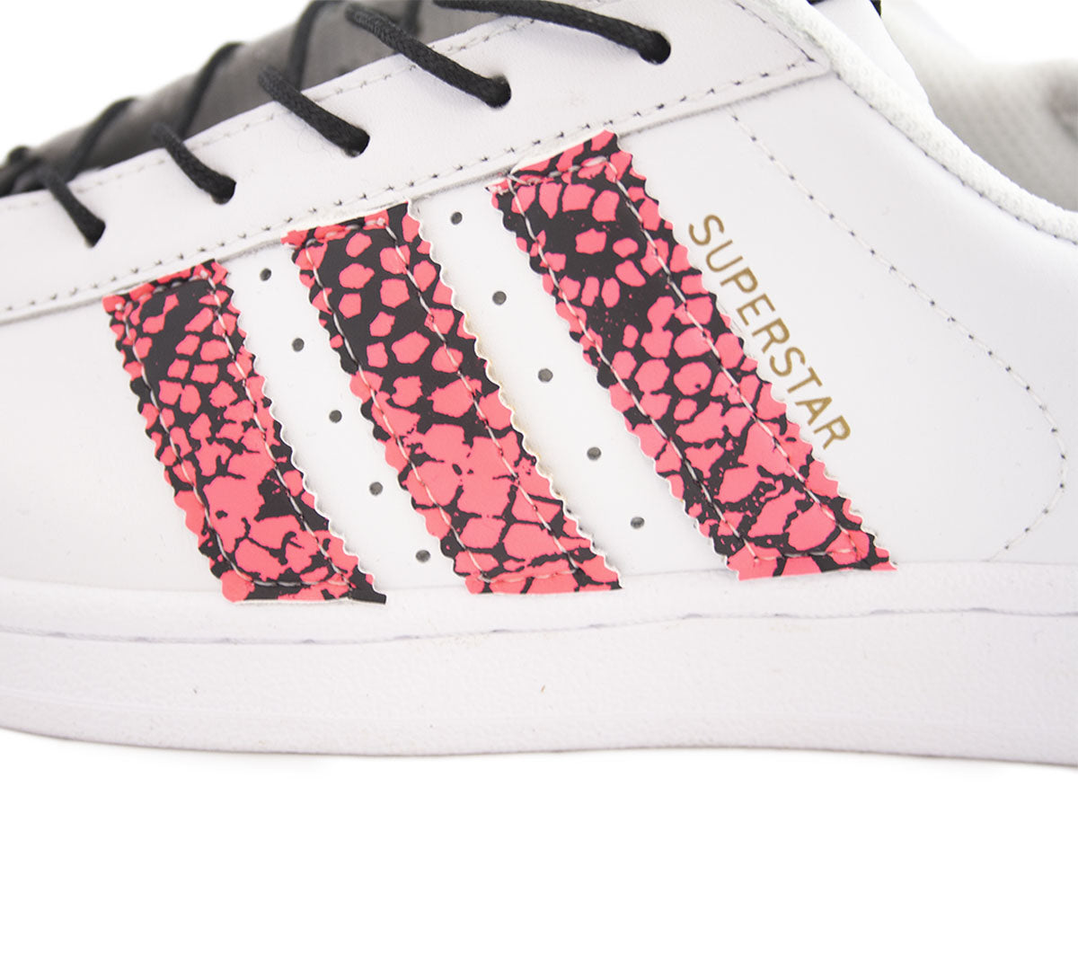 SEDDY'S Adidas Superstar Fuck Love Pink Pyton Customized