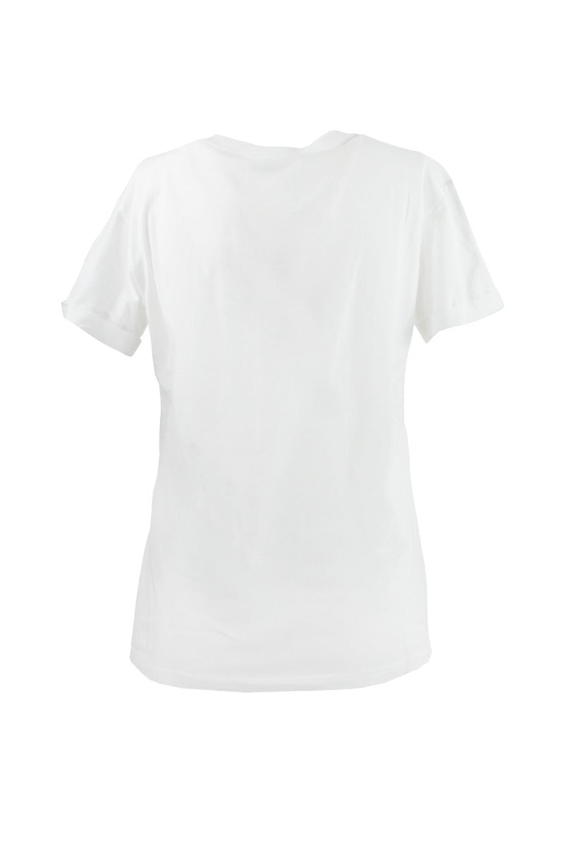 TWINSET T-Shirt Bianca Stampa Fiore